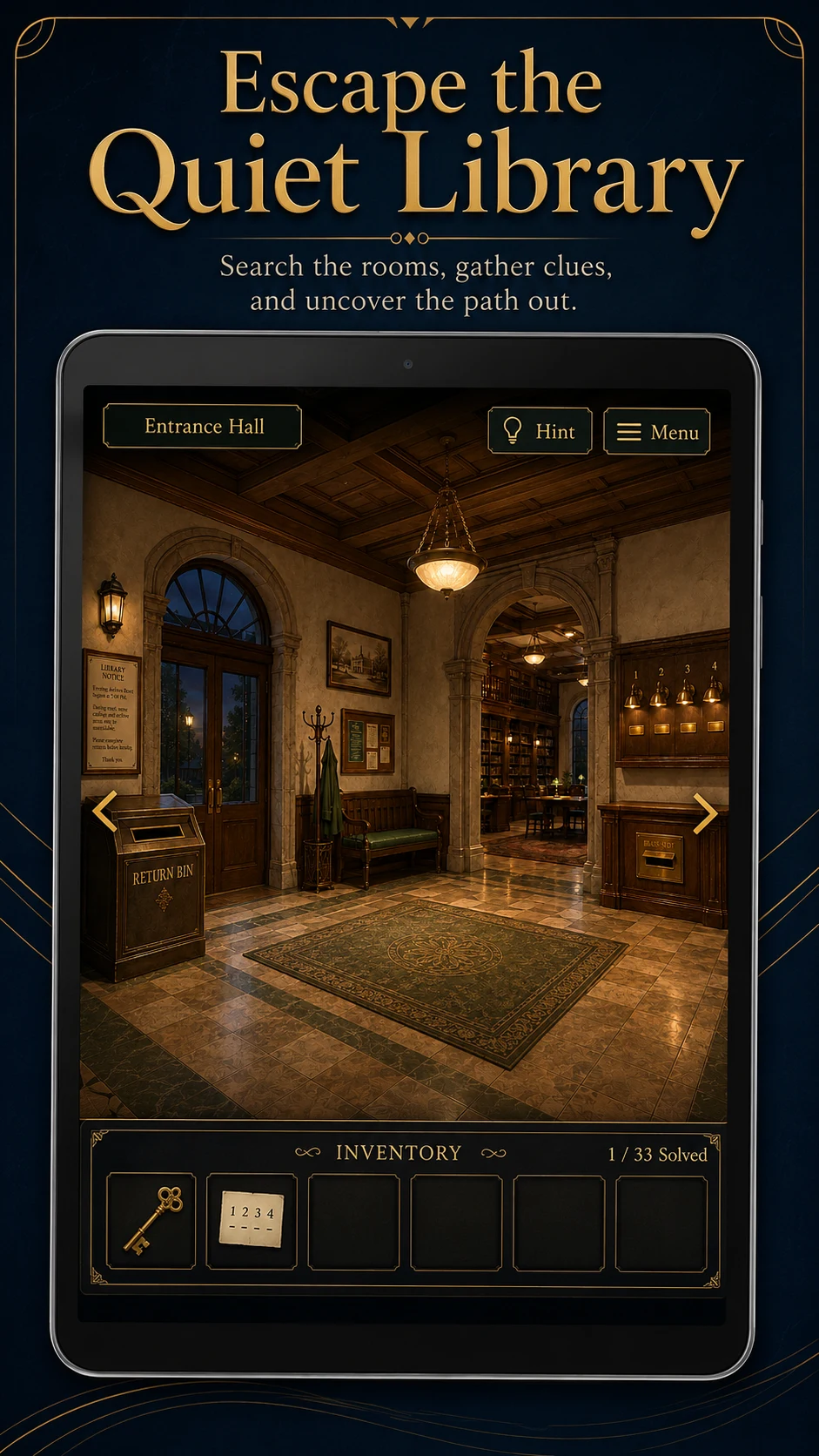 Still Library Escape Room screenshot