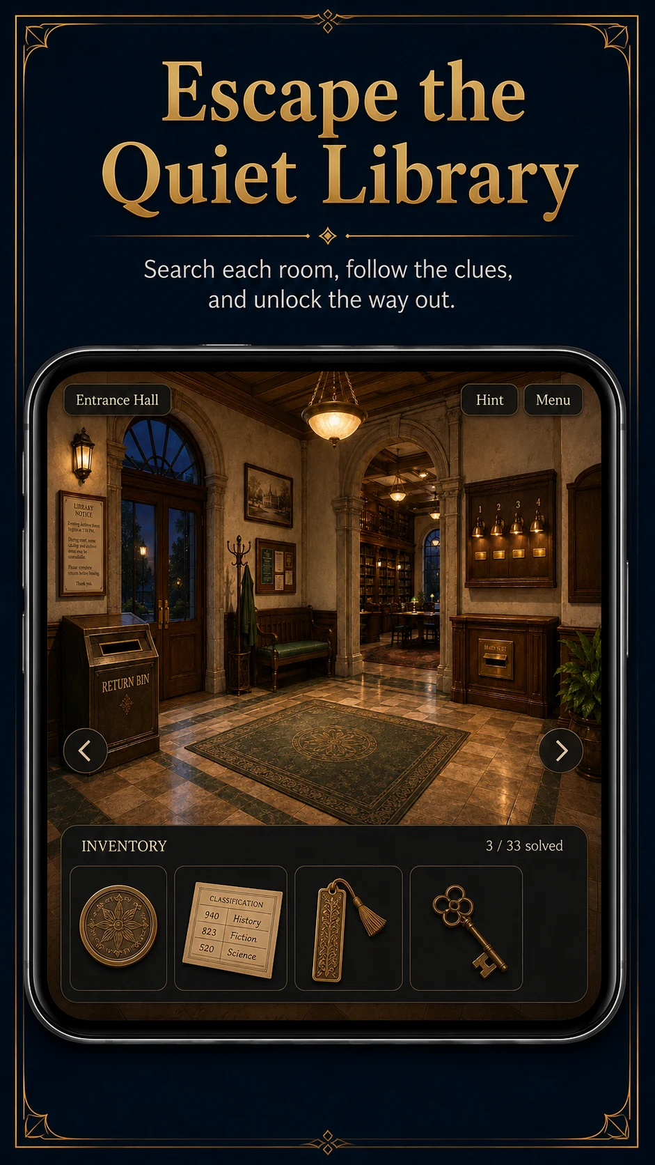 Still Library Escape Room screenshot